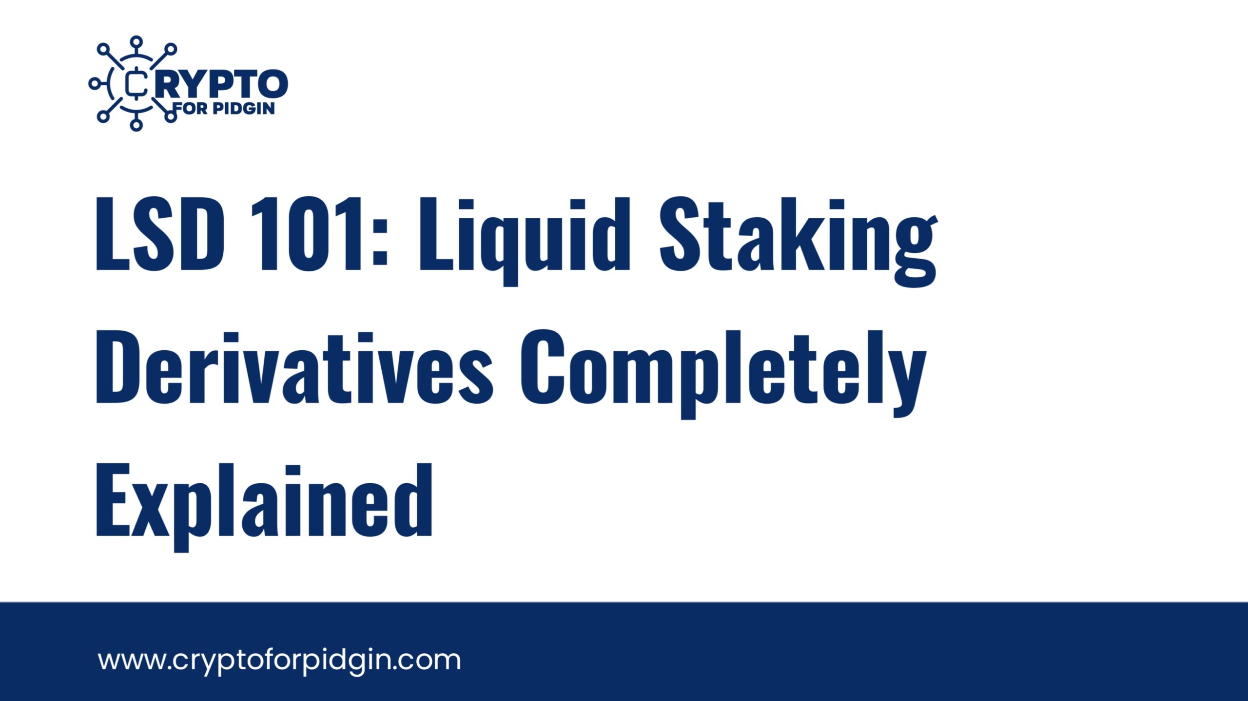 Liquid staking derivatives