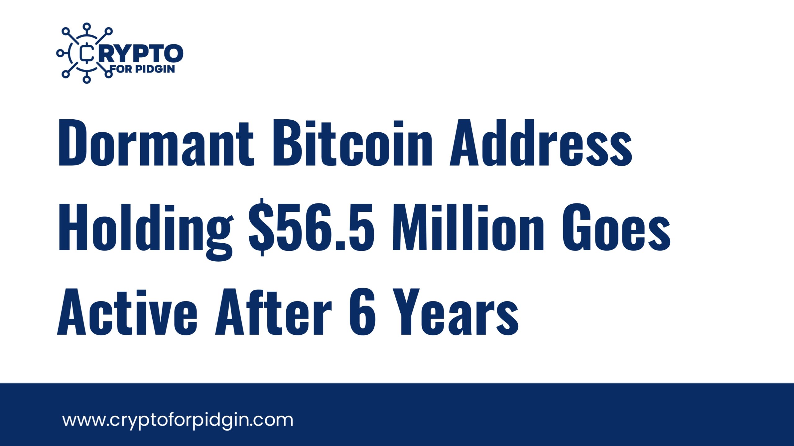 Dormant Bitcoin Address